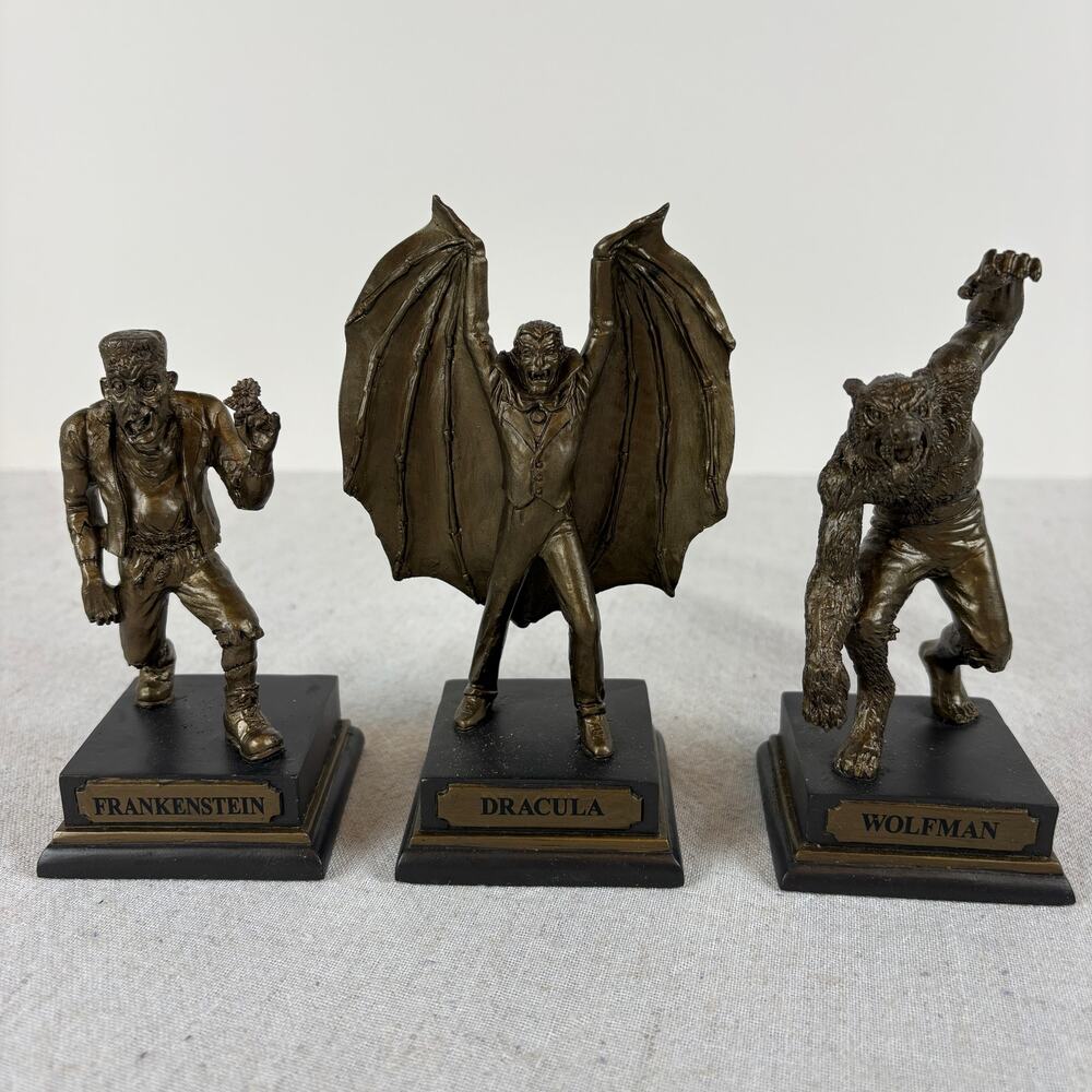 Department 56 Monster Park Statues #53166 Snow Village Halloween Collection